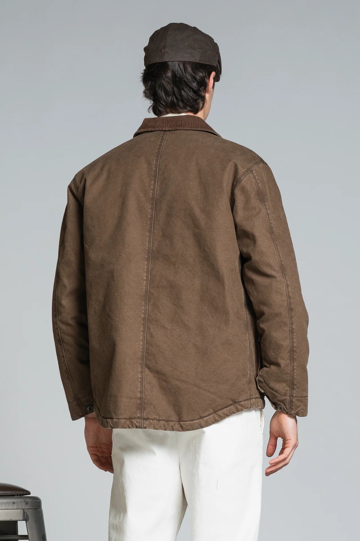 Cappotto Impure in Canvas marrone crop