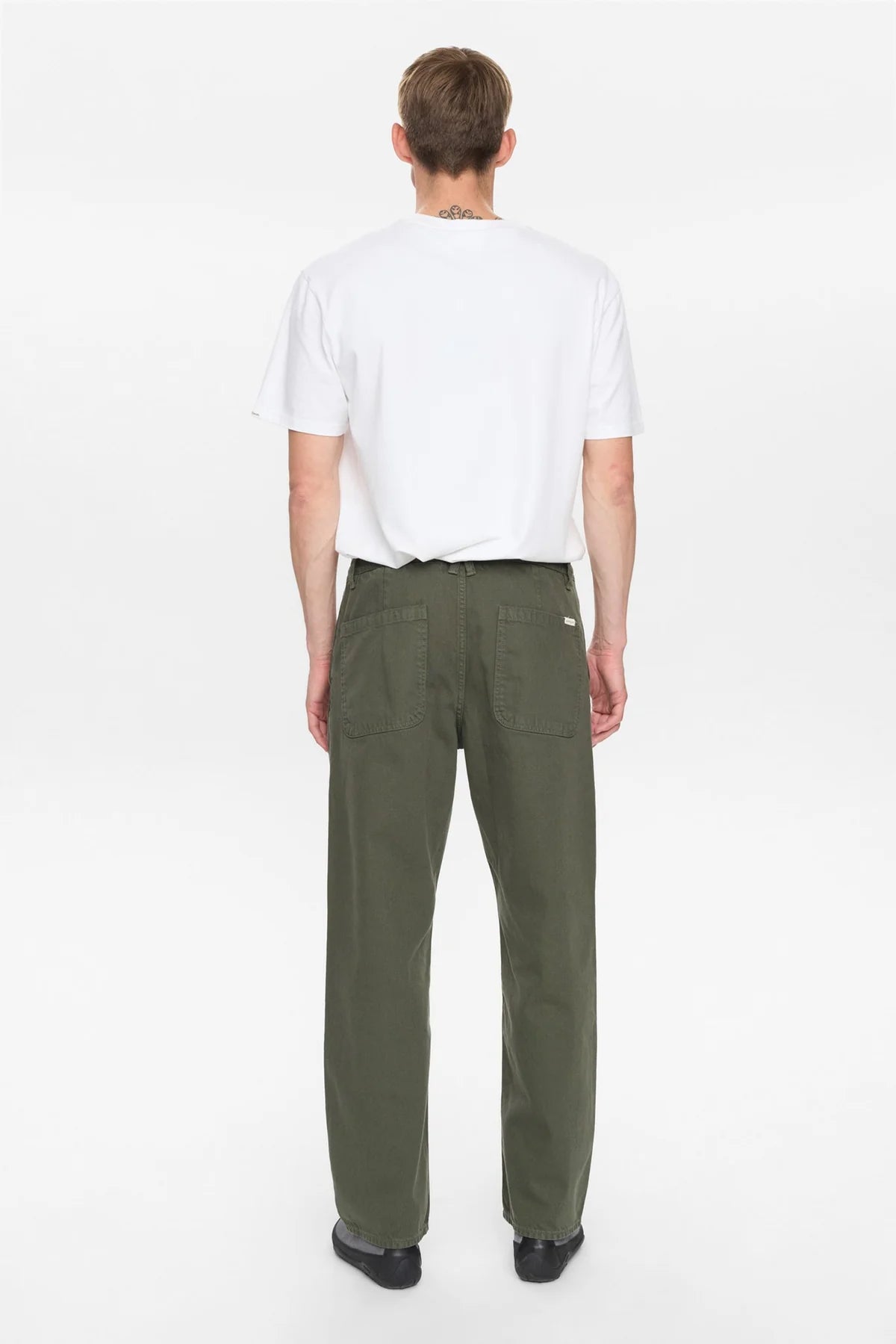 Pantaloni Anerkjendt twill denim military