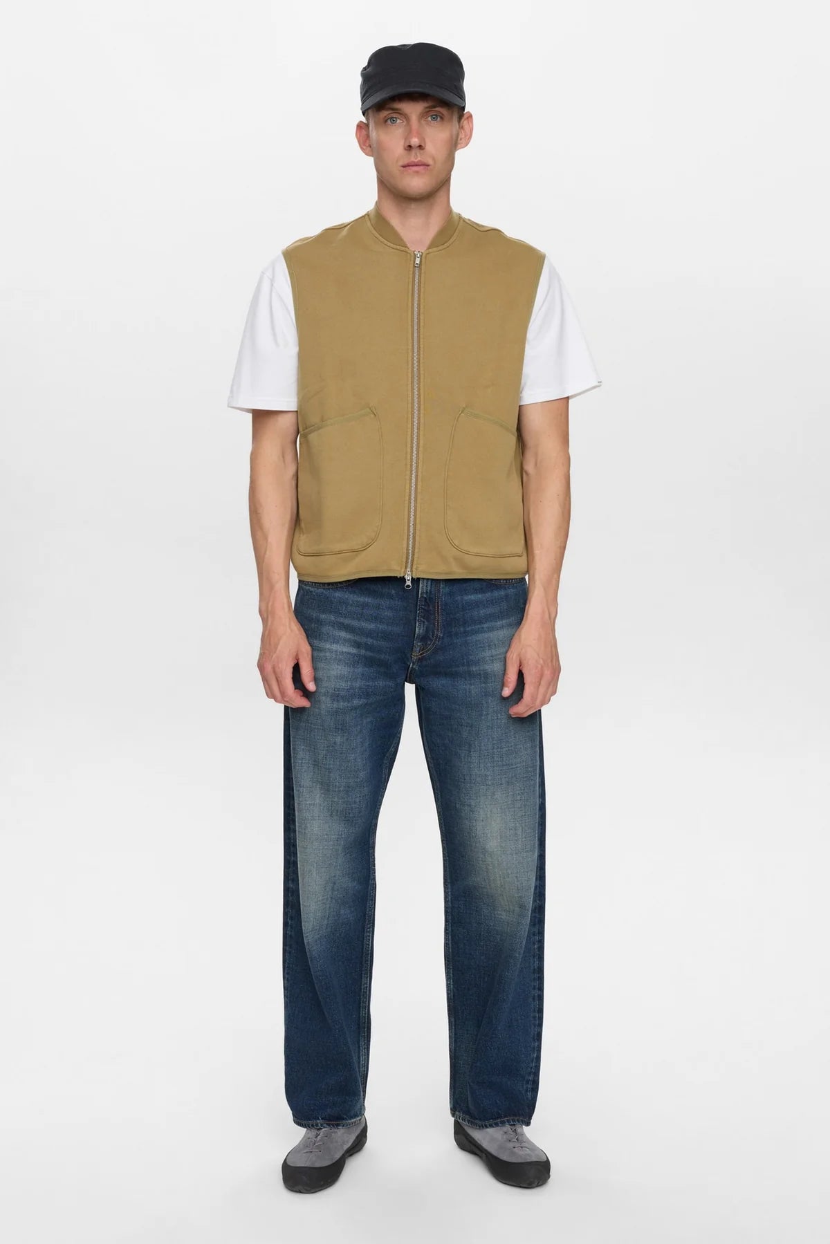 Gilet Anerkjendt felpa garzata camel