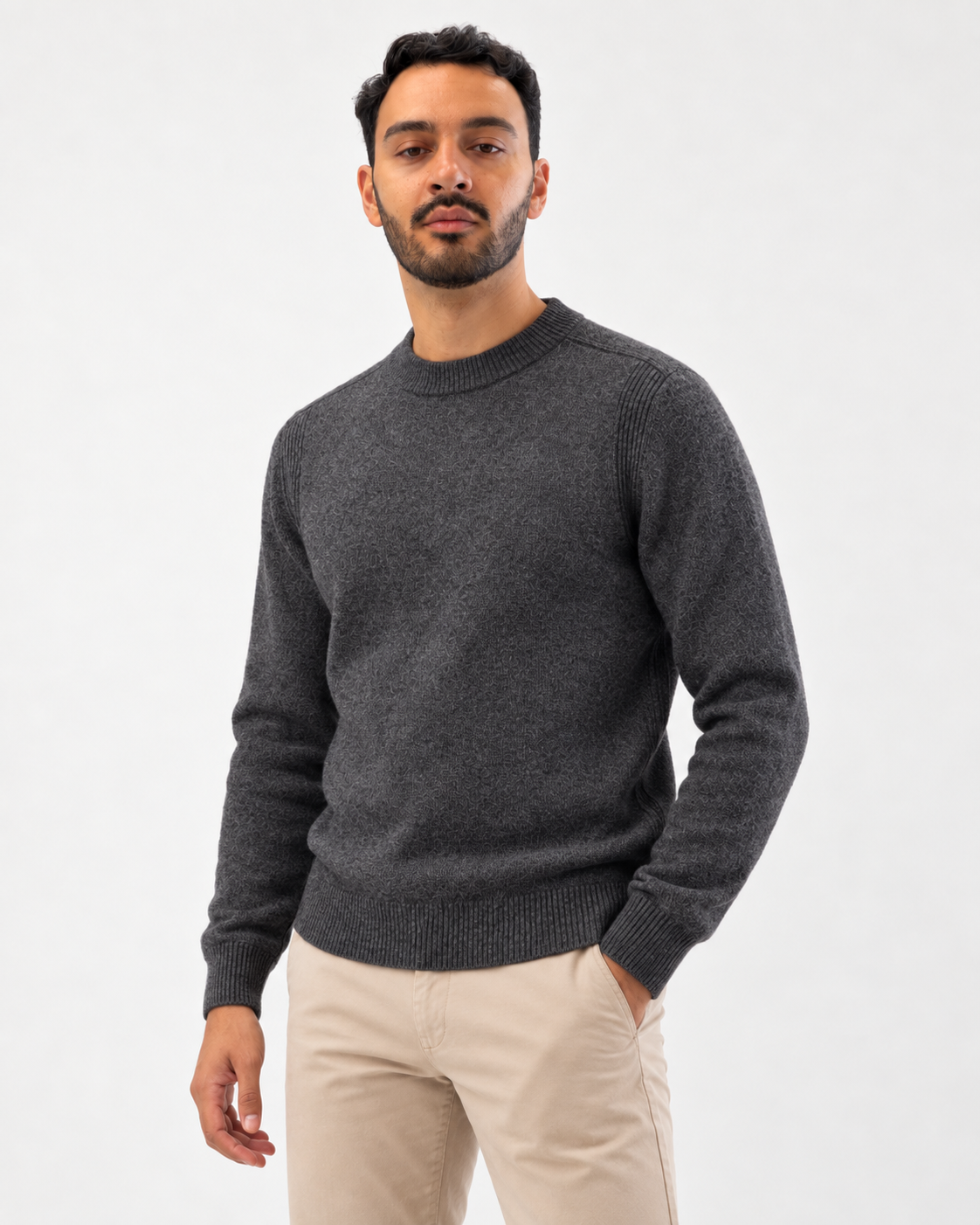 Maglione Anerkjendt Lambswool grigio