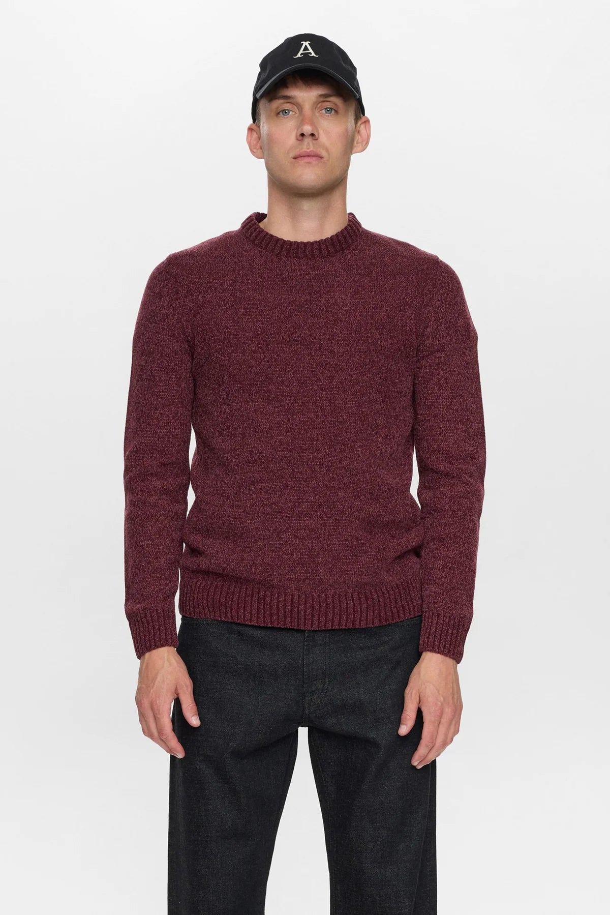 Maglia ciniglia Anerkjendt bordeaux