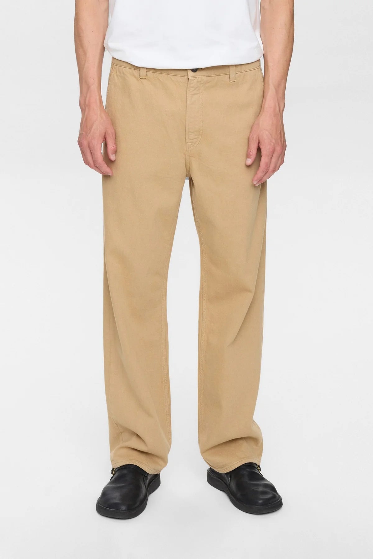 Pantaloni Anerkjendt twill denim camel