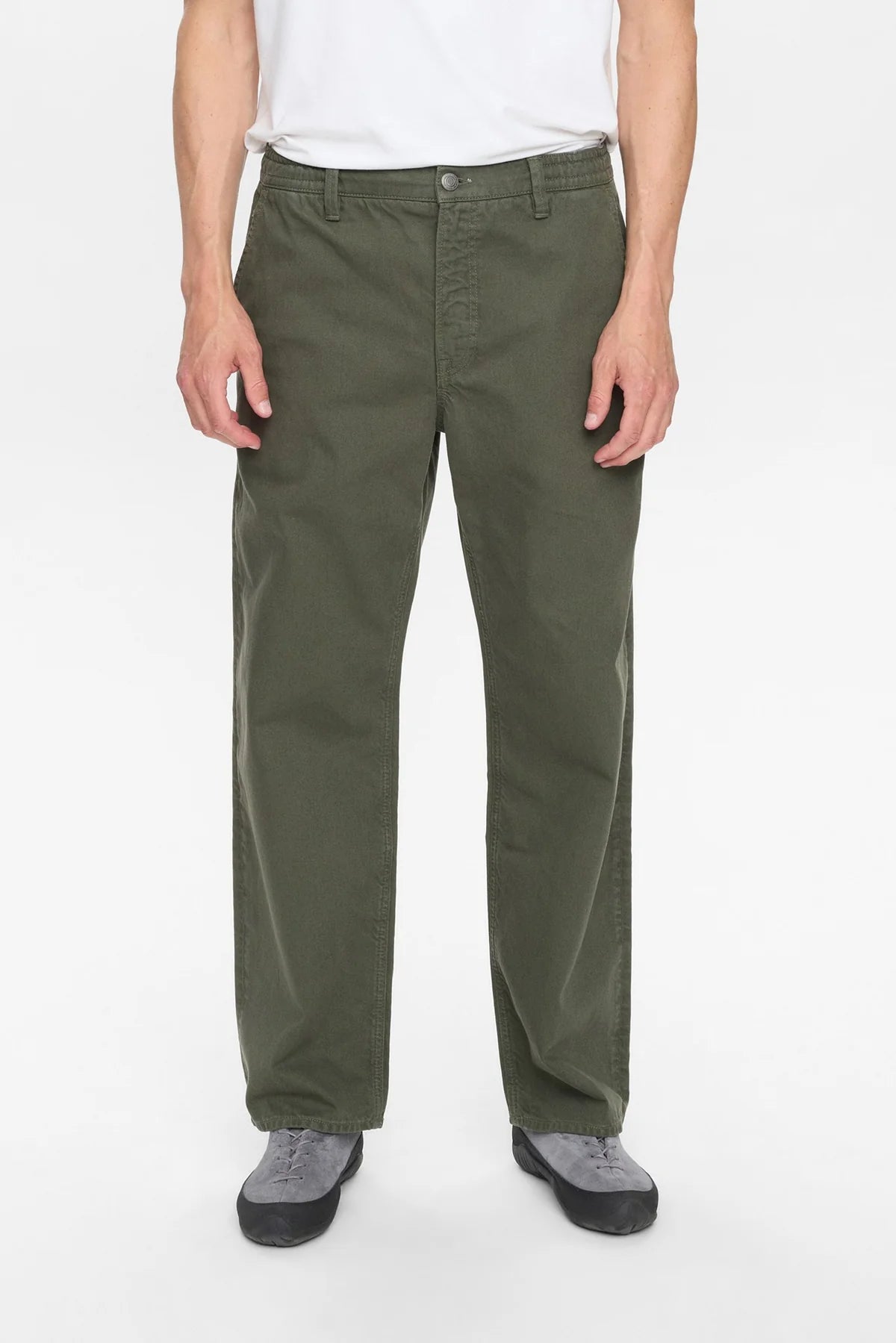 Pantaloni Anerkjendt twill denim military
