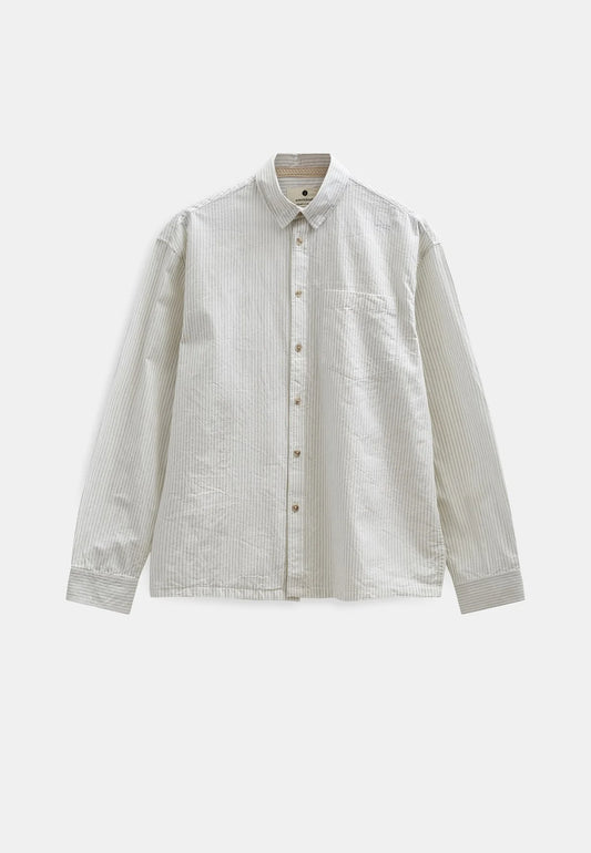Camicia Anerkjendt gessata bianca e nera