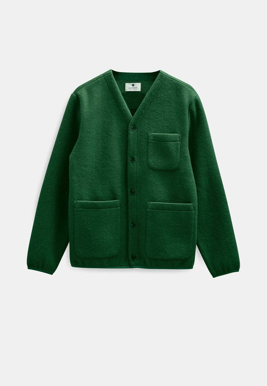 Overshirt cardigan Anerkjendt lana verde smeraldo