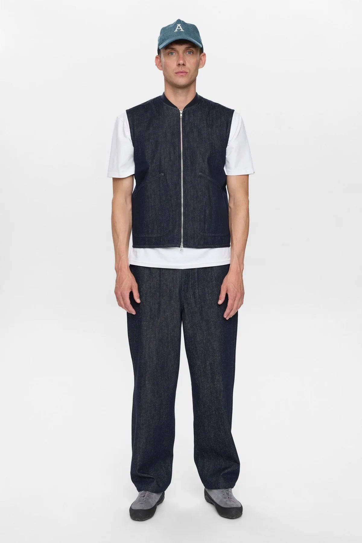 Gilet Anerkjendt denim blue