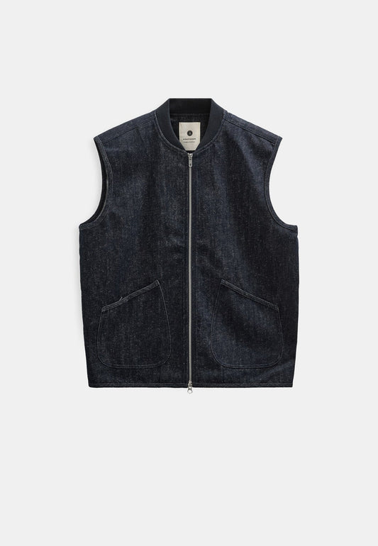 Gilet Anerkjendt denim blue