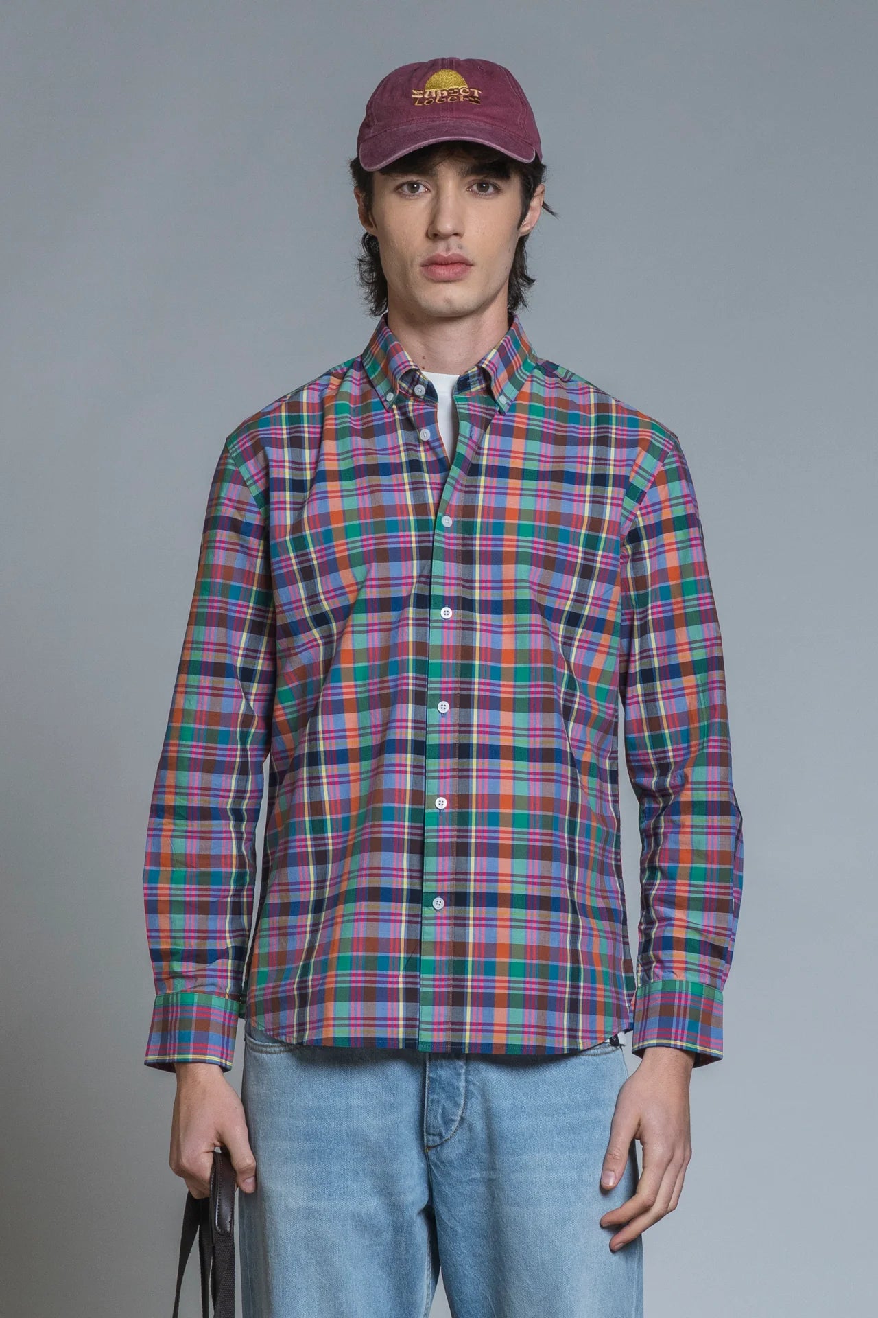 Camicia Check Lavanda IMPURE