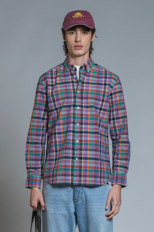 Camicia Check Lavanda IMPURE