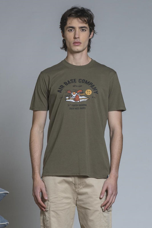 T-shirt Verde Militare IMPURE – Air Base Company Fighter Squadron