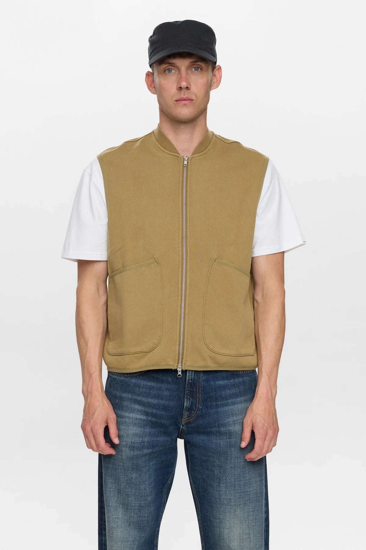 Gilet Anerkjendt felpa garzata camel