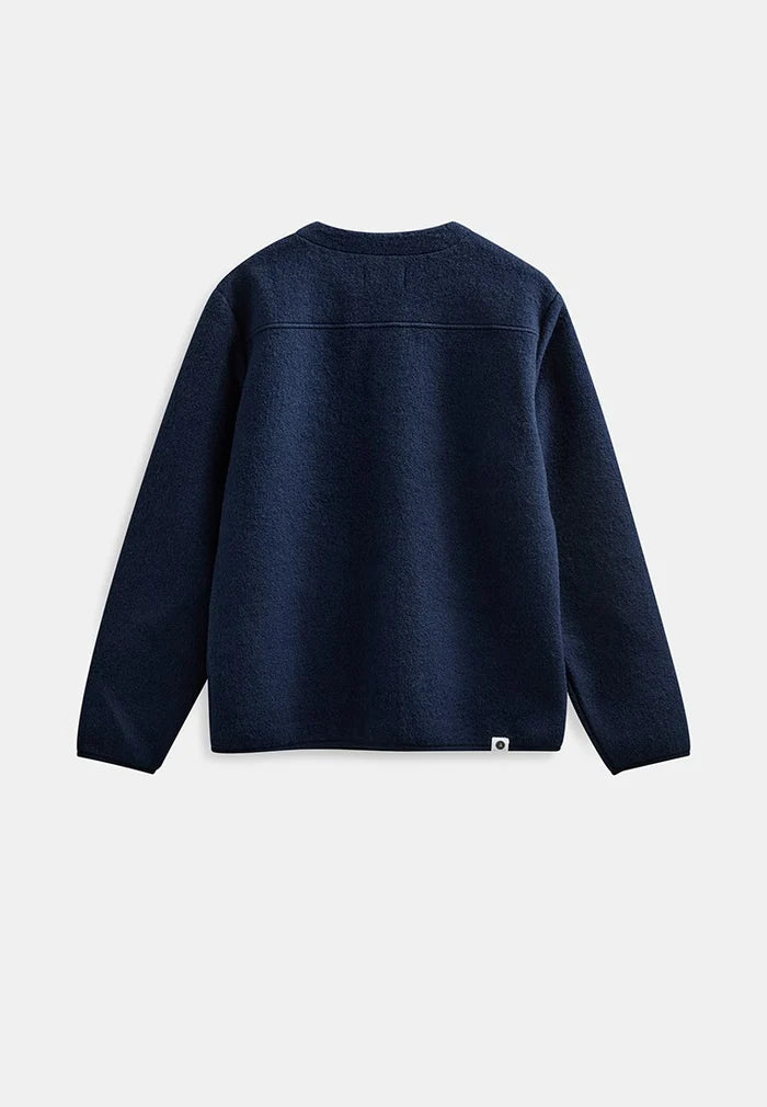 Cardigan overshirt anerkjendt lana blue navy