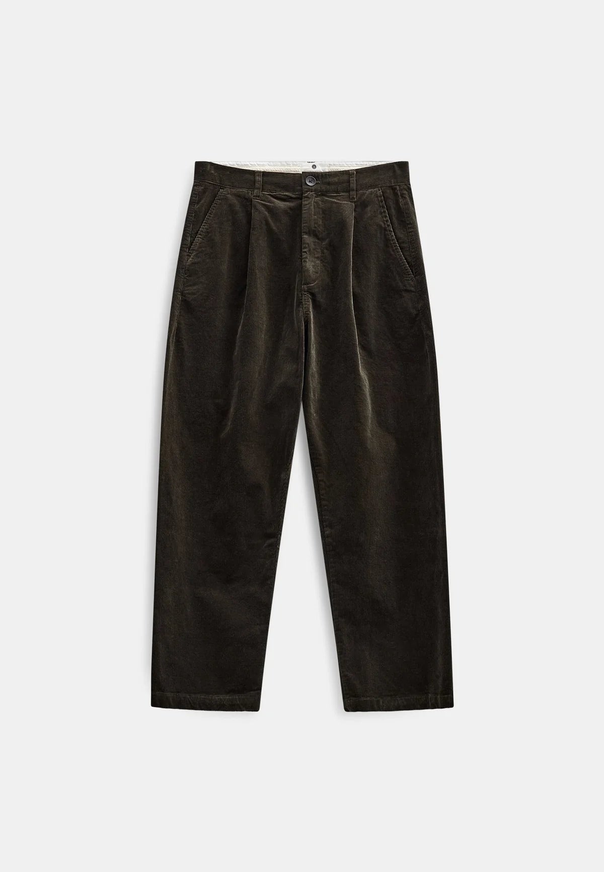 Pantaloni Anerkjendt in velluto verde foresta