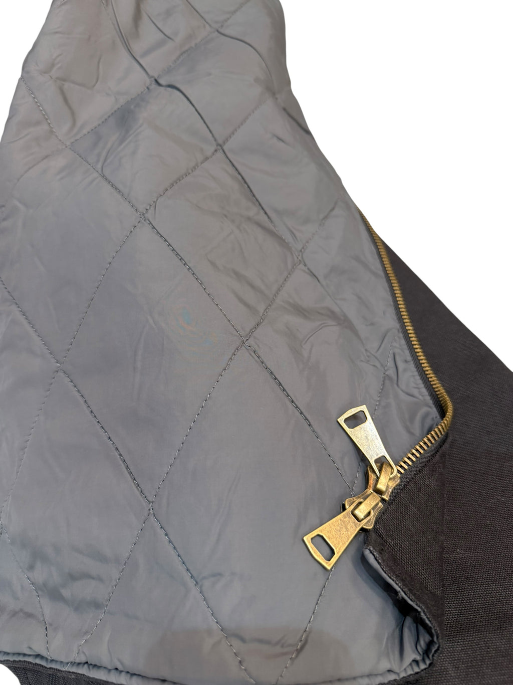 Gilet Canvas con Interno Trapuntato e Doppio Cursore