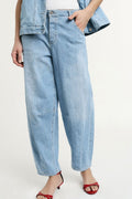 Jeans Baggy Please Donna Lavaggio Chiaro