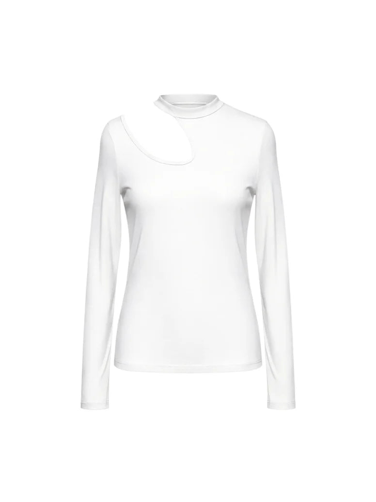 Maglia Cut Out Collo in Viscosa My-D