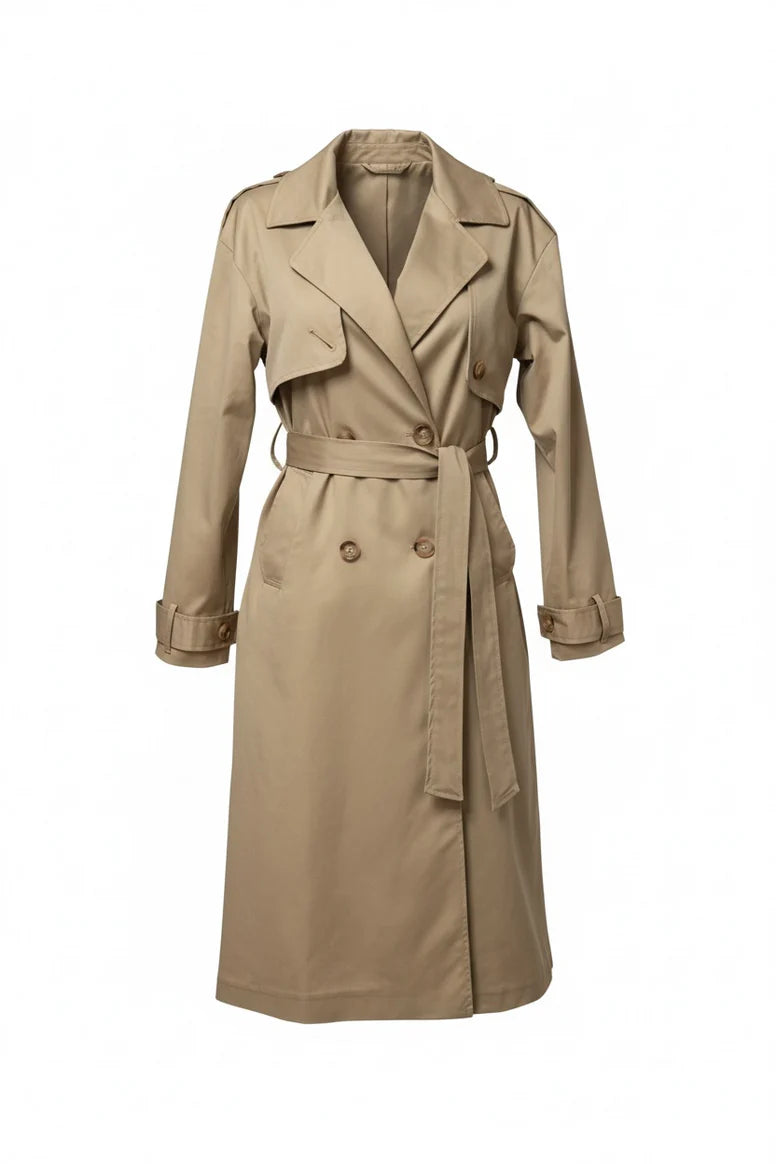 Trench di My D lungo dip beije