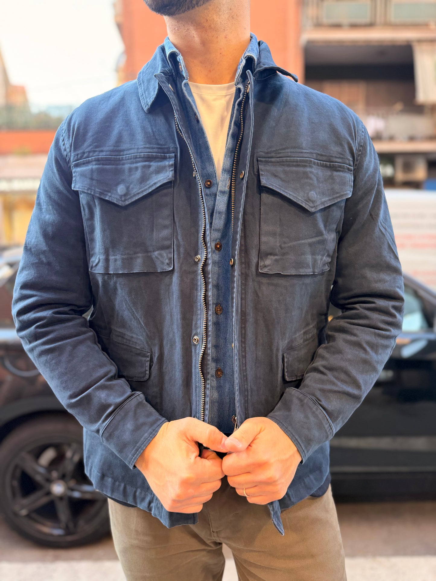 Jungle Jacket Blu Navy SNG Archive