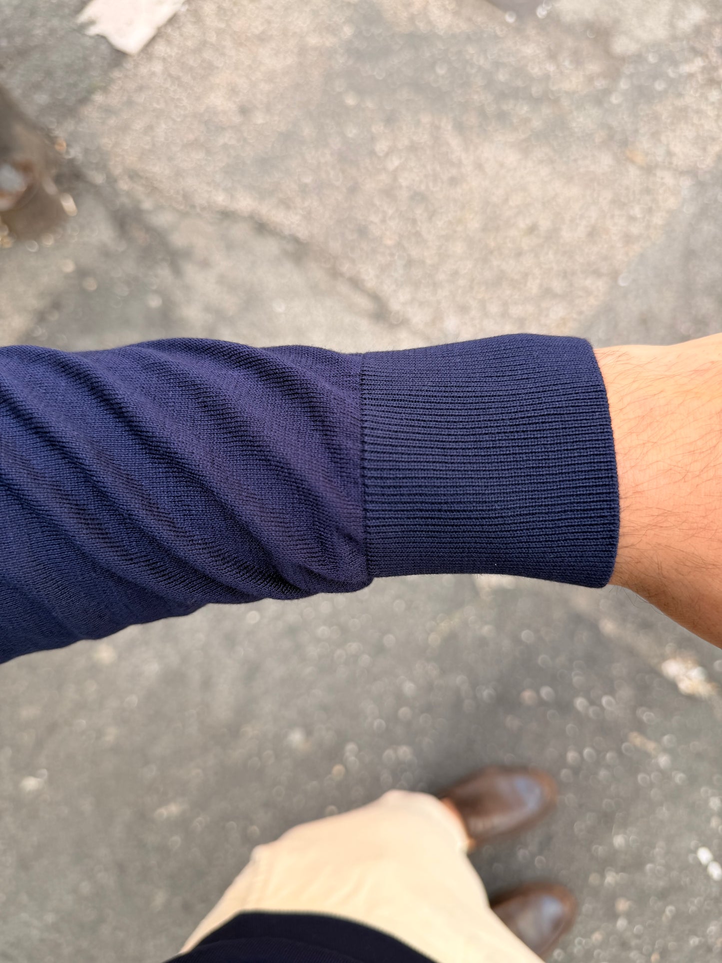 Maglia Filo Blue Misto Seta