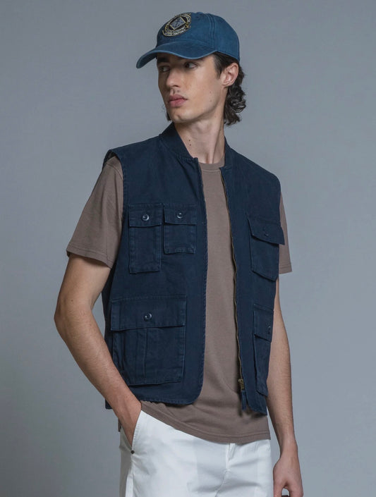 Gilet Impure Twill Zip Stretch