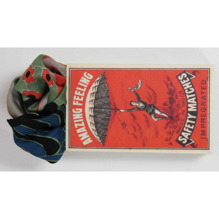 Foulard in Seta Le Belles Vagabondes - Mini Agami Corail 50x50 cm