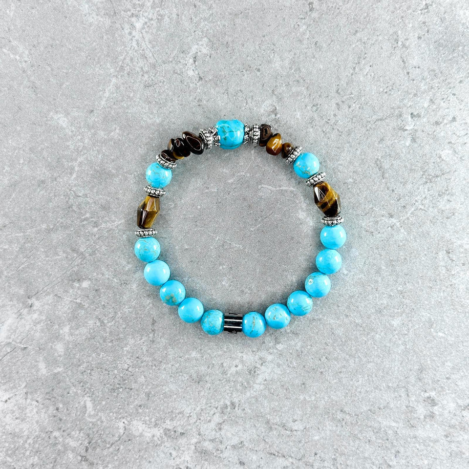 Bracciale Hohrock Elastico Turchese 8mm