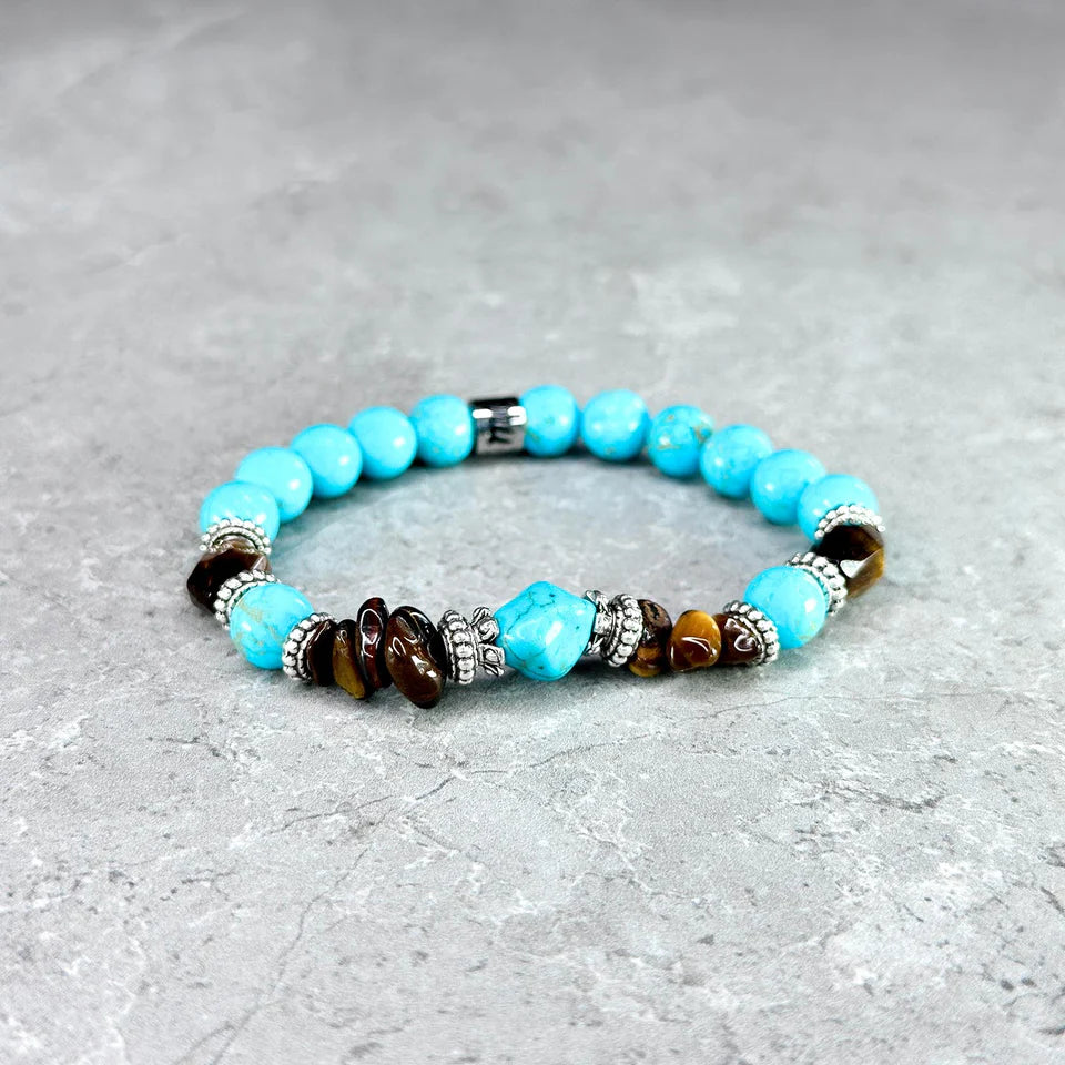 Bracciale Hohrock Elastico Turchese 8mm