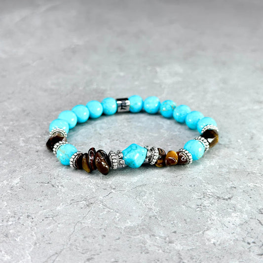 Bracciale Hohrock Elastico Turchese 8mm