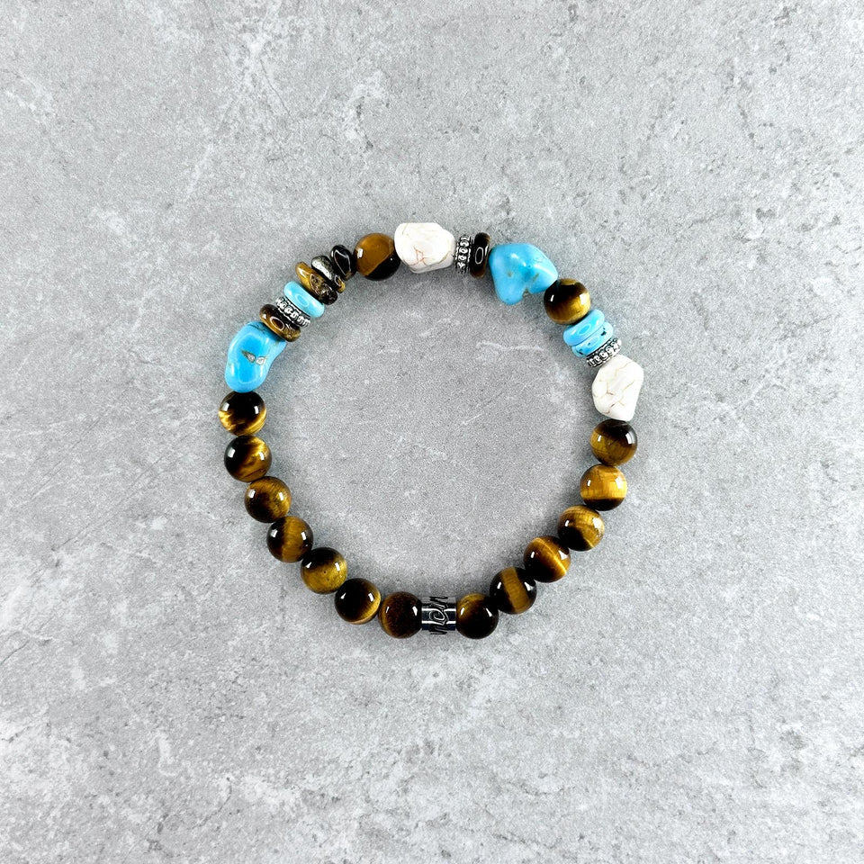 Bracciale Kohrock Elastico Occhio di Tigre 8mm