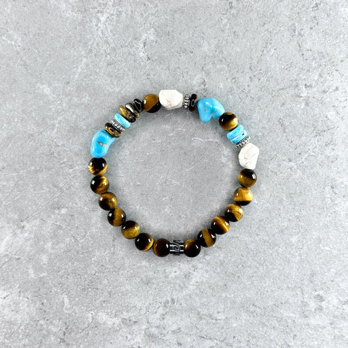 Bracciale Kohrock Elastico Occhio di Tigre 8mm