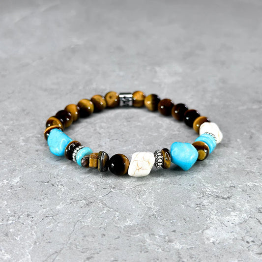 Bracciale Kohrock Elastico Occhio di Tigre 8mm