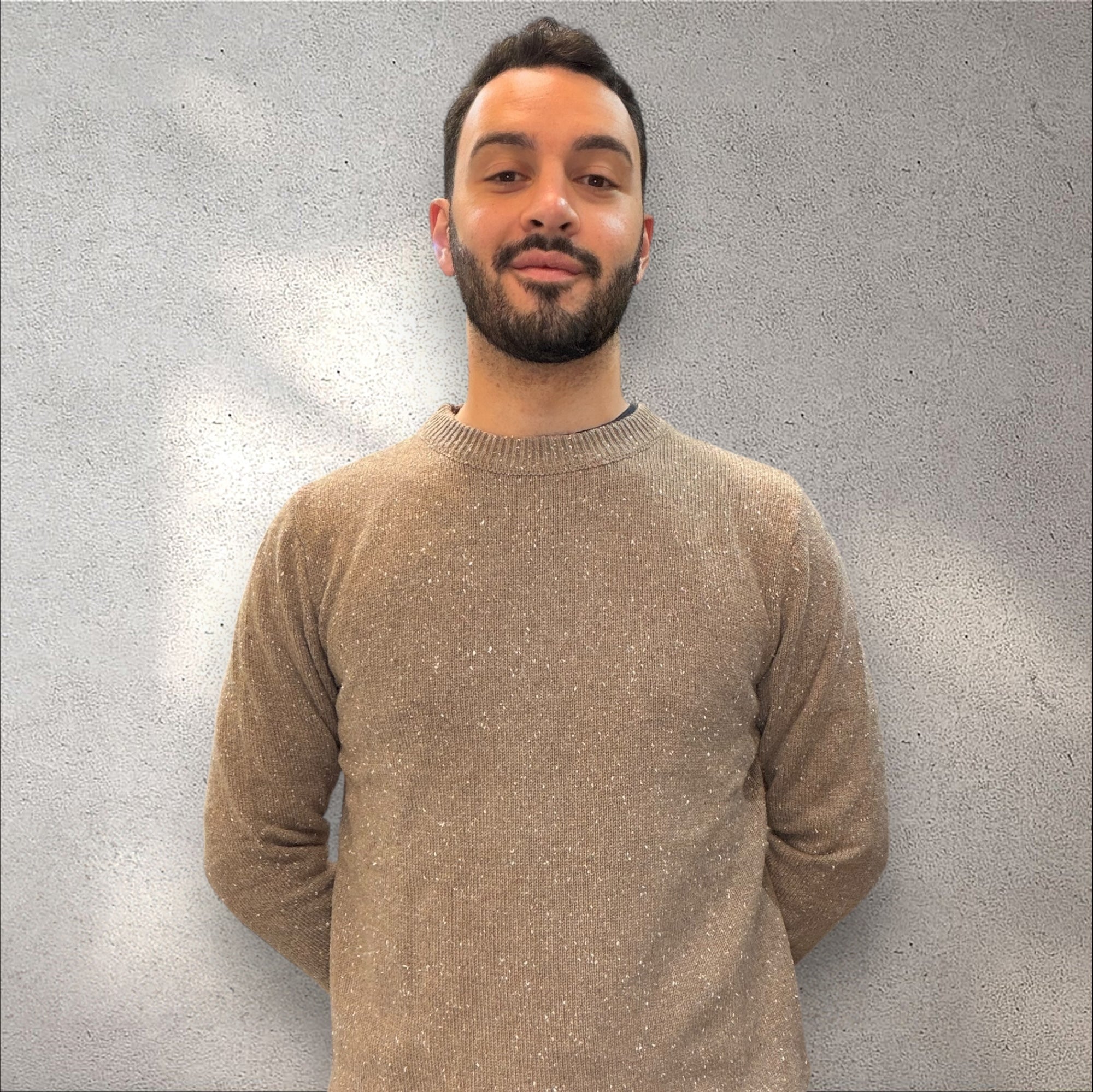 Maglione in Punto Fiammato Regular Fit