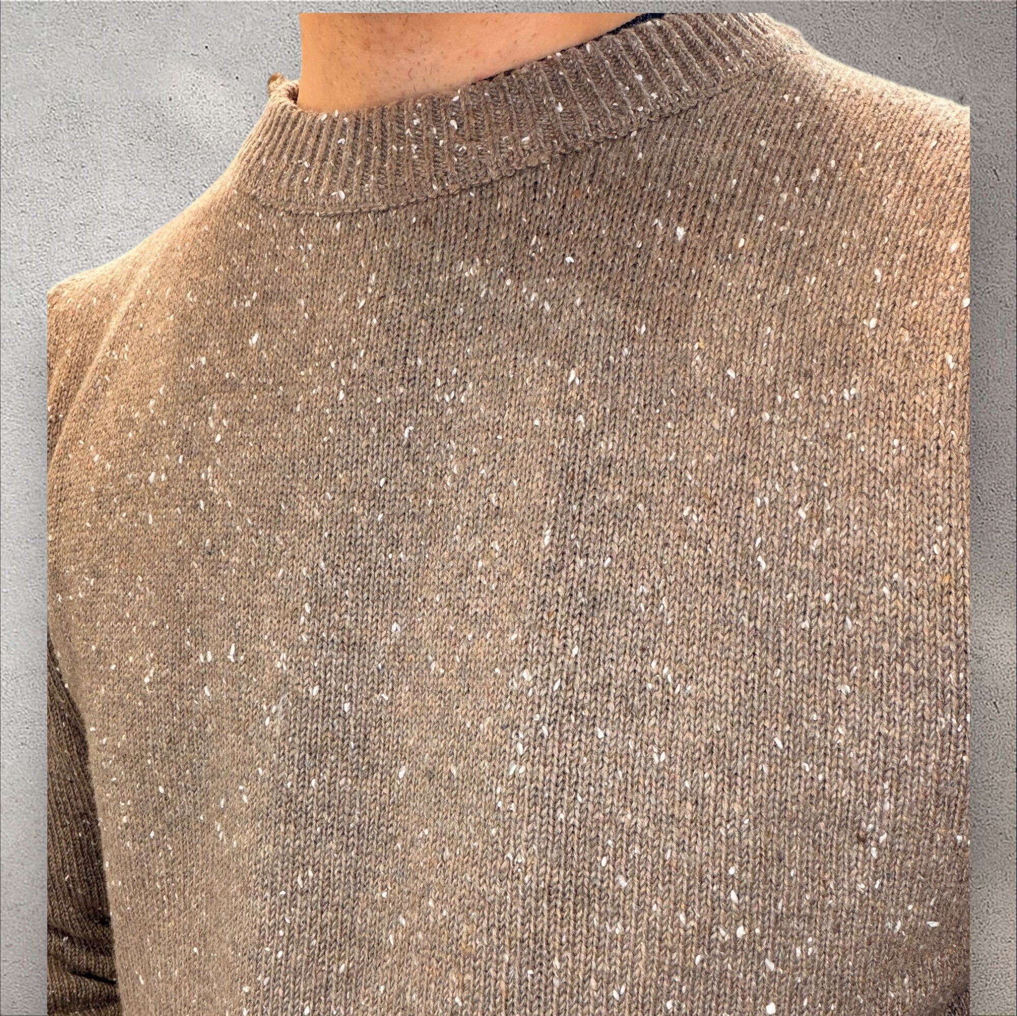 Maglione in Punto Fiammato Regular Fit