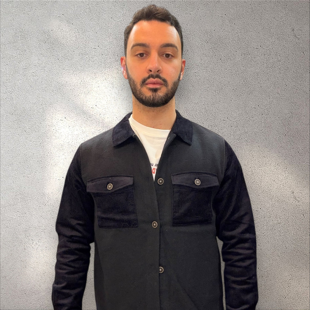 Field Jacket Bitessuto Loden e Velluto