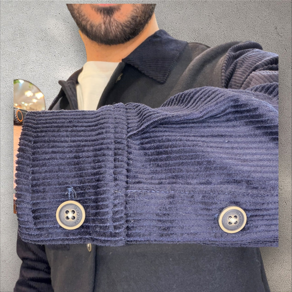 Field Jacket Bitessuto Loden e Velluto