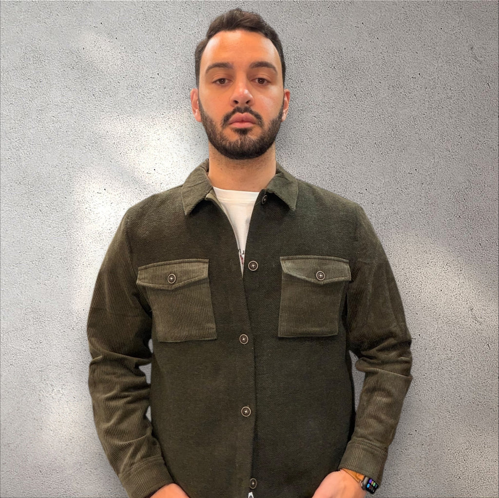 Field Jacket Bitessuto Loden e Velluto