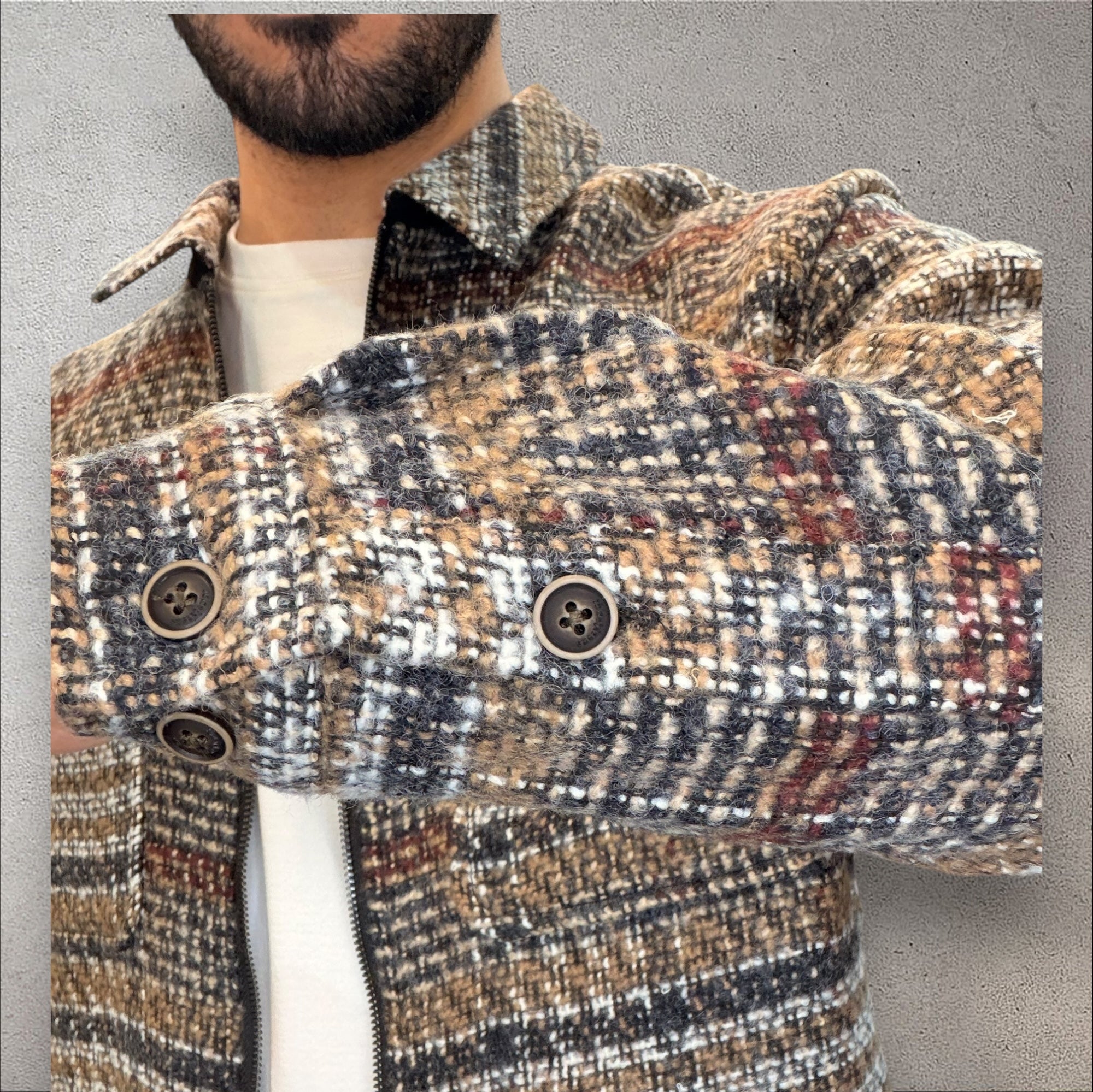 Over Jacket Pied de Poule