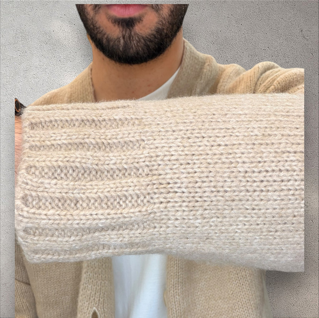 Cardigan Mohair Oversized Tre Bottoni