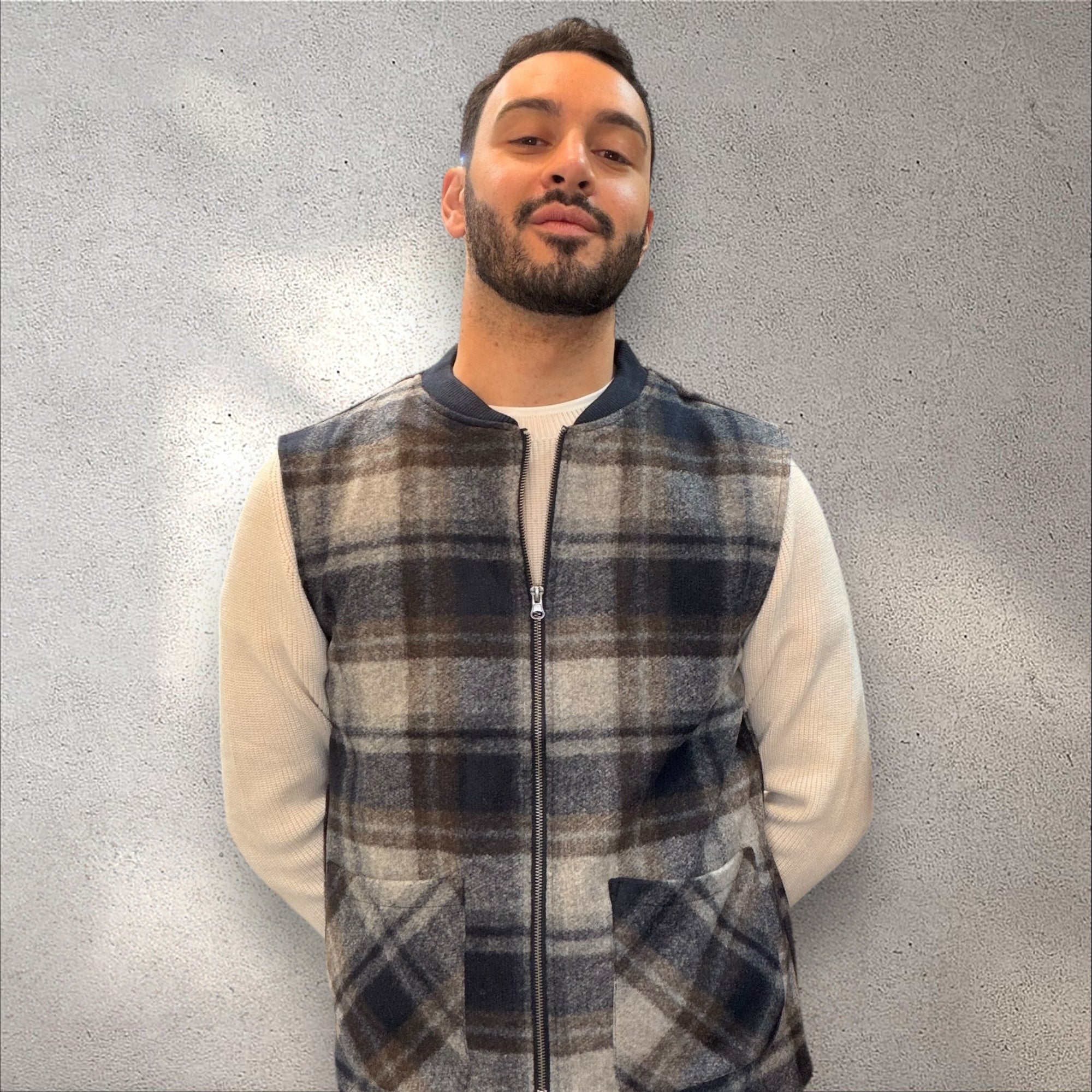 Gilet Lana Cotta Sfoderato Doppio Cursore