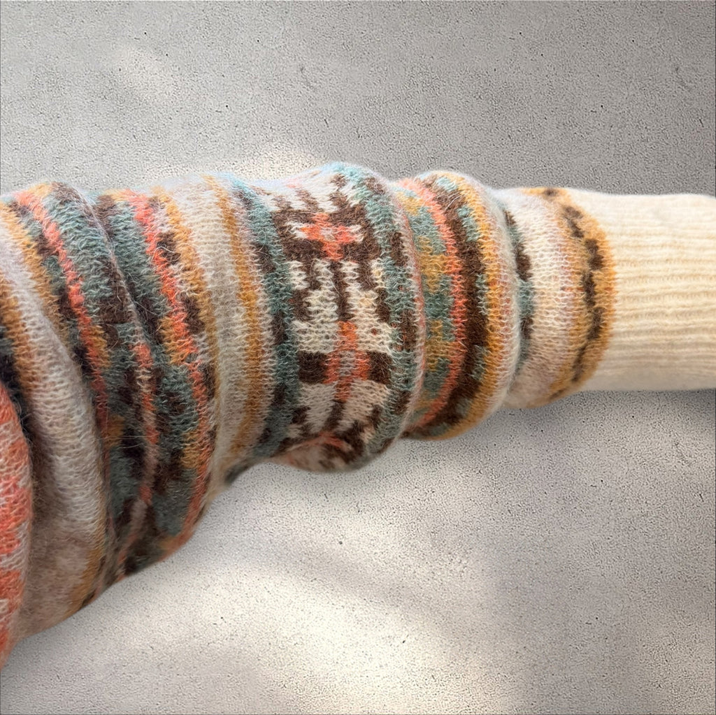 Maglia lana fantasia