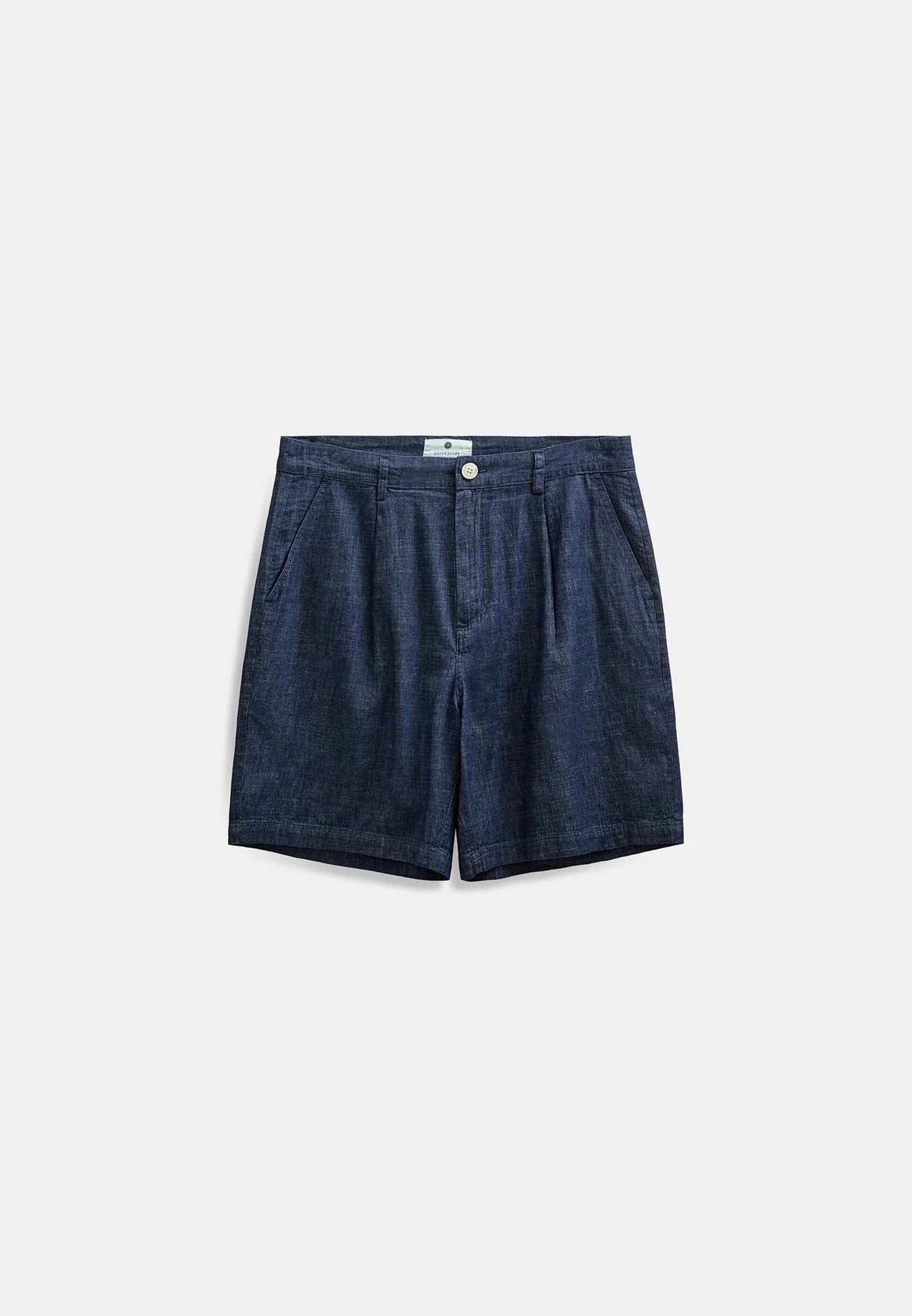 Anerkjendt AKJAN CHAMBRAY SHORTS - Medium Blue Denim